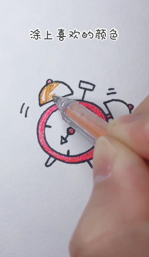 闹钟怎么画？