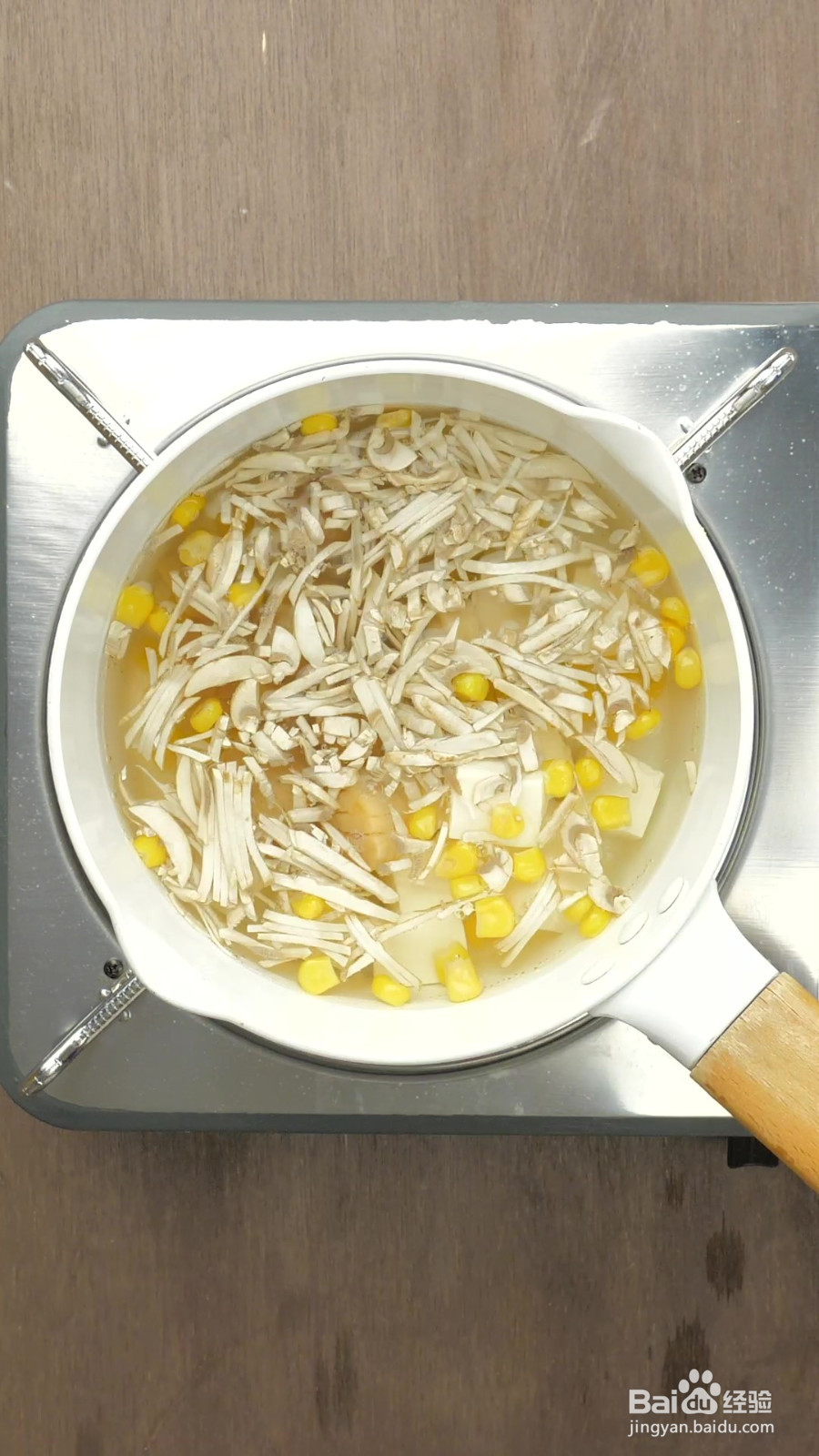 孕产营养之如何做干贝玉米豆腐汤