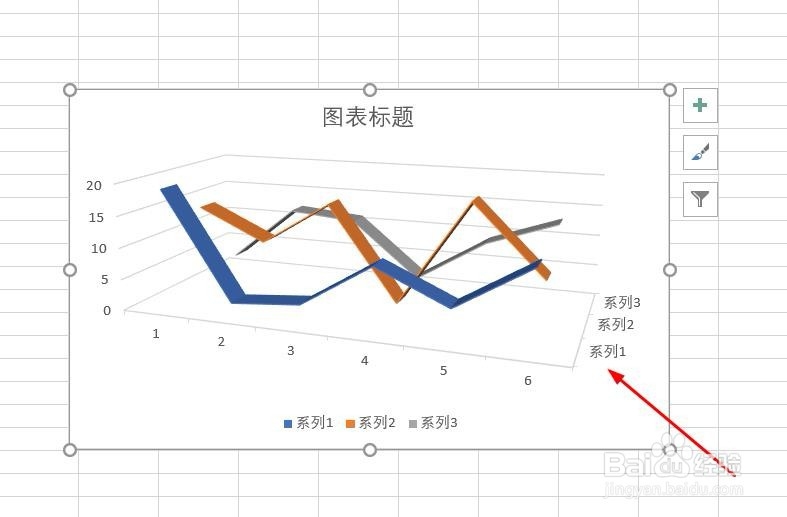 Excel数据表如何插入三维折线图