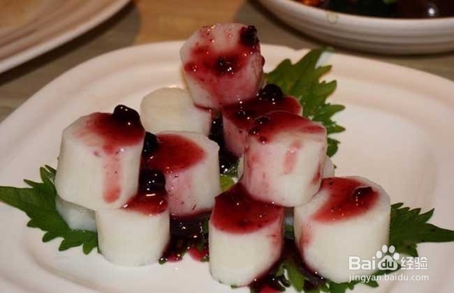 蓝莓山药的做法