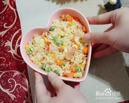 培根蛋炒饭的做法