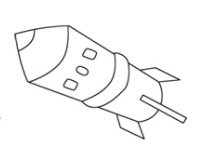 火箭简笔画的步骤