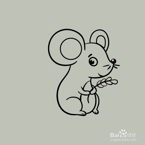 如何画可爱的老鼠简笔画？