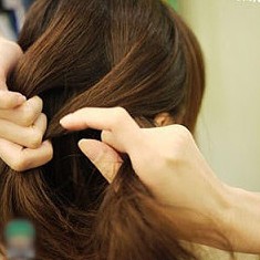 韩式新娘盘发教程