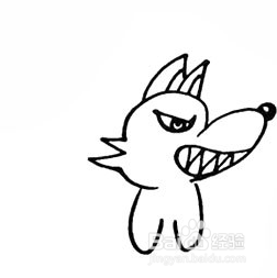 教小朋友画出凶狠的大灰狼