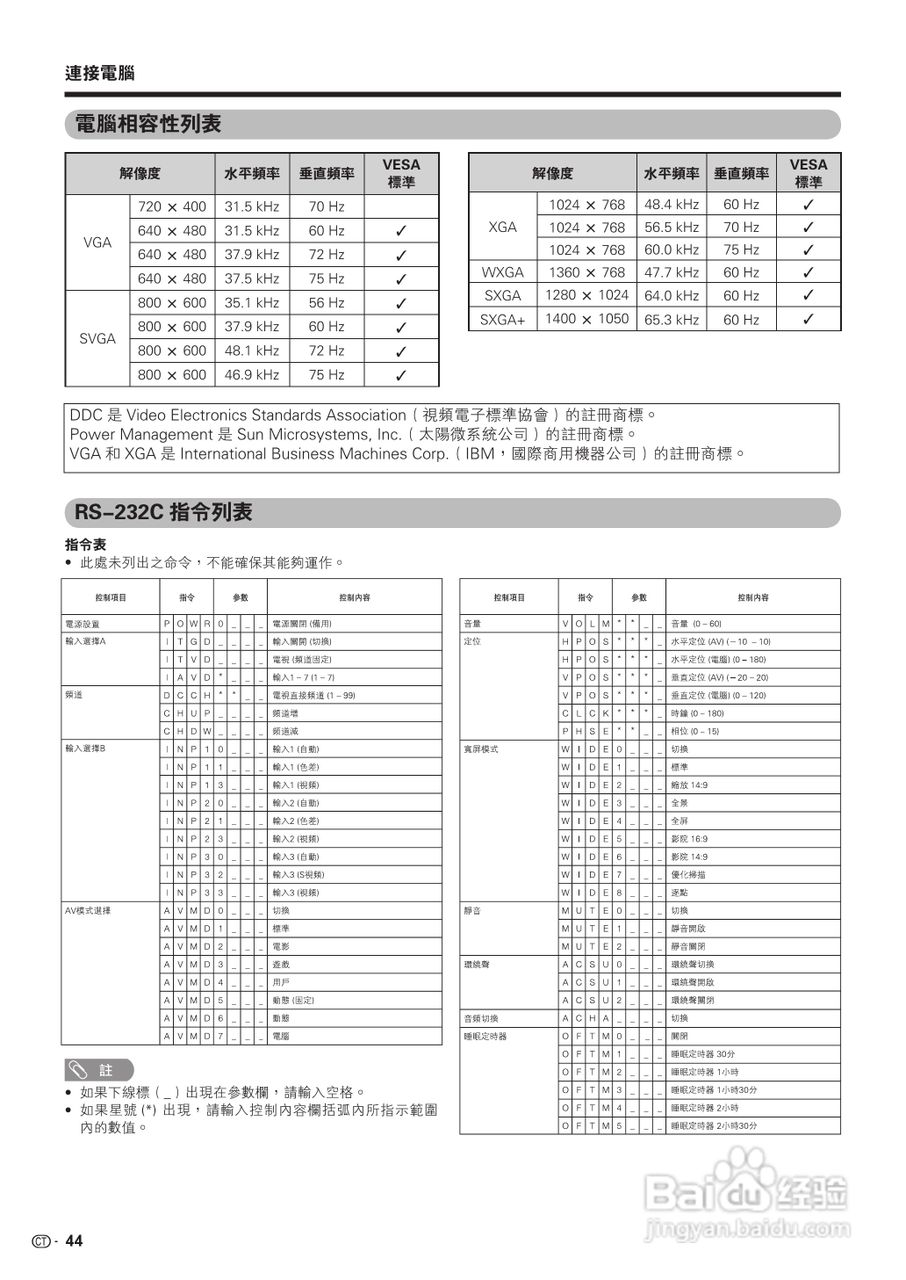 声宝LC-37GX3H型液晶电视机说明书:[5]