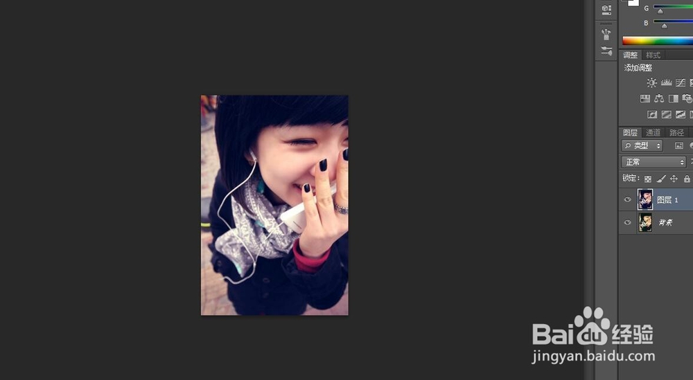 PS高光素材制成绚丽亮白非主流女孩照片