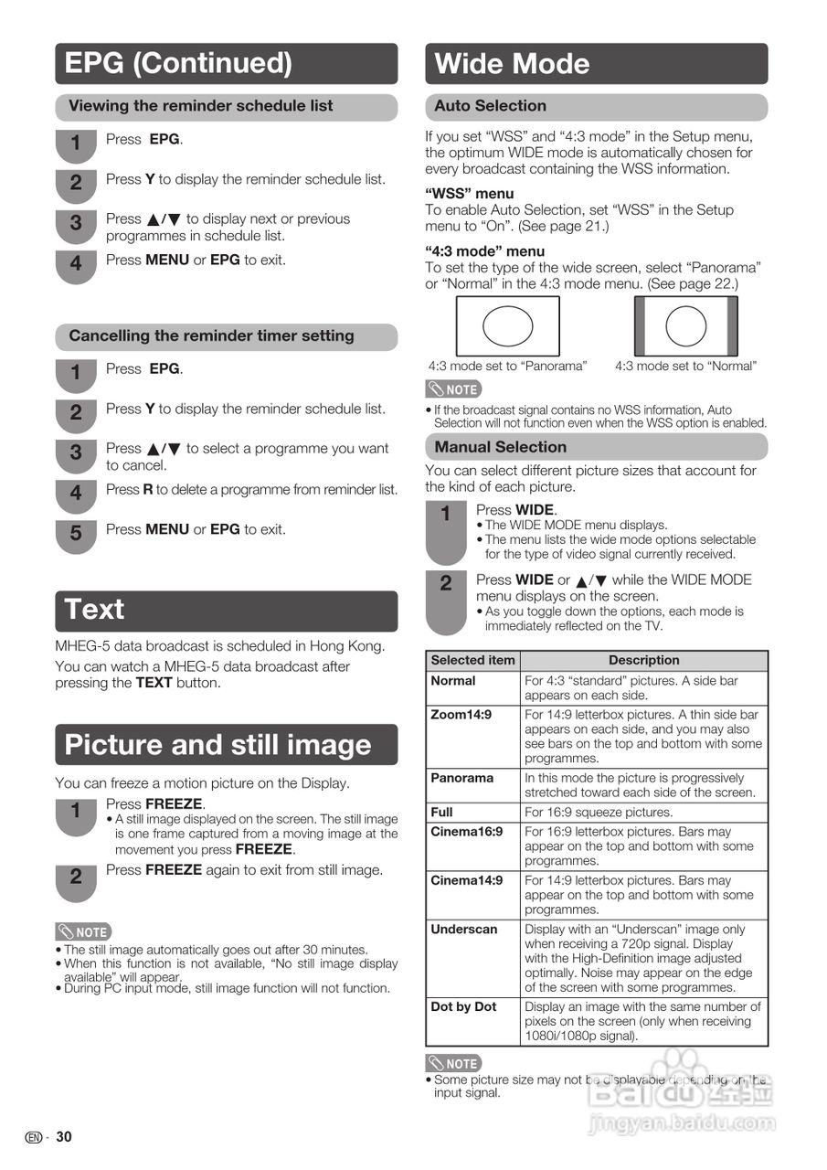声宝LC-46LX530H型液晶电视机说明书:[8]