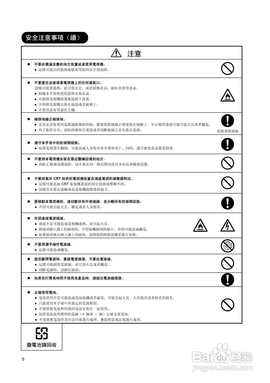 日立牌L32A01A型等离子电视机使用说明书:[1]