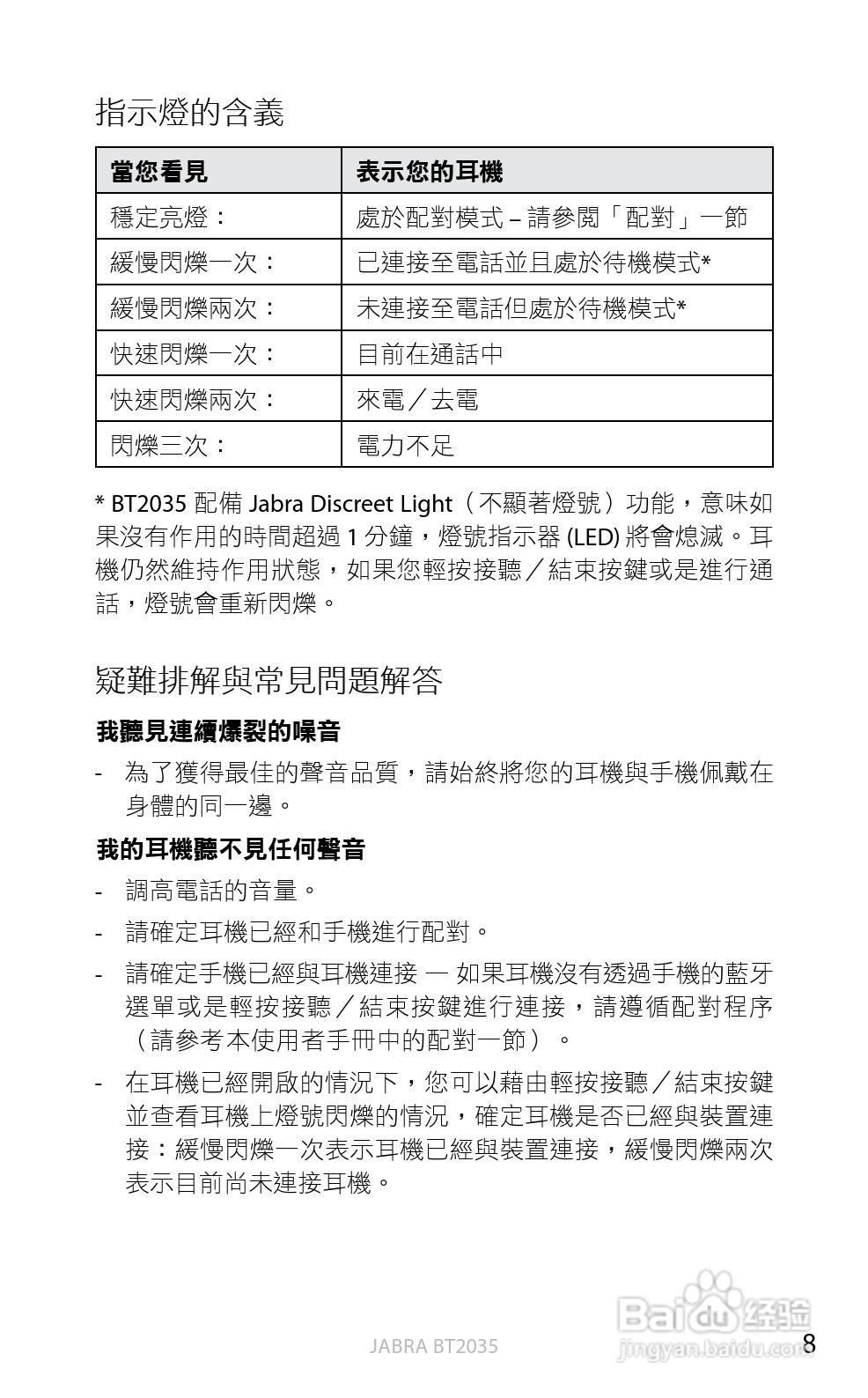 捷波朗BT2035蓝牙耳机使用说明书:[27]