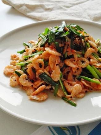 韭菜炒磷虾的做法