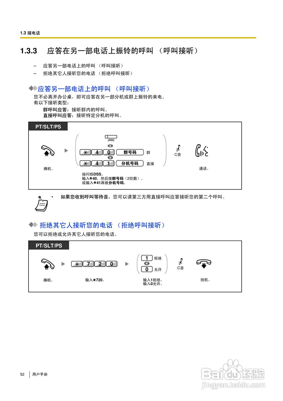 Panasonic KX-TDA30/TDA100/TDA200/TDA600电话交换机:[6]