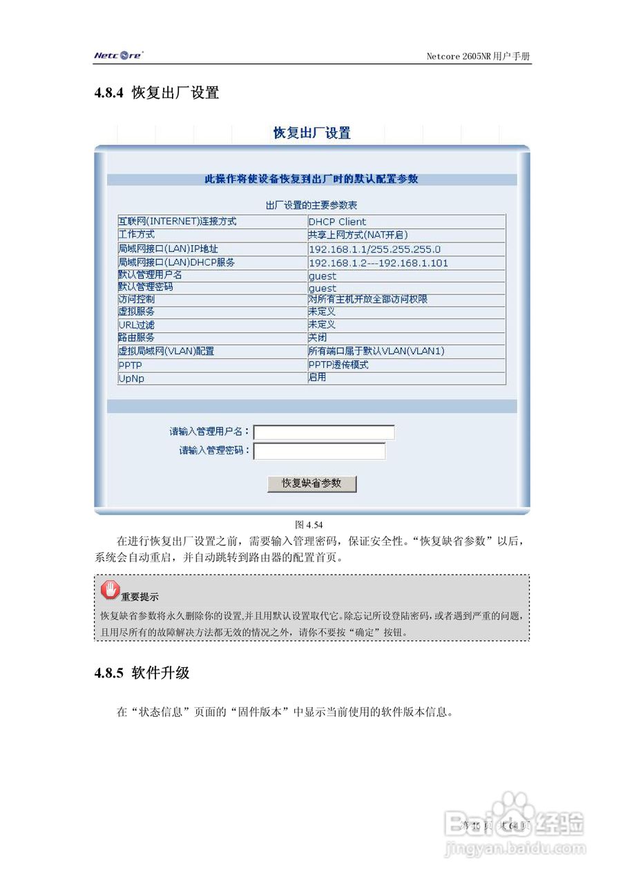 Netcore 2605NR多功能宽带路由器用户手册:[5]