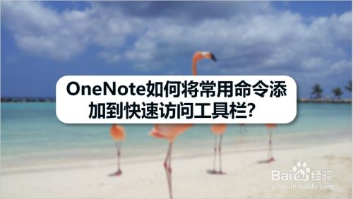 OneNote如何将常用命令添加到快速访问工具栏