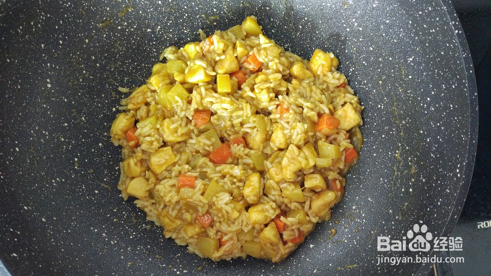 妈妈最喜欢做的咖喱鸡胸肉焗饭