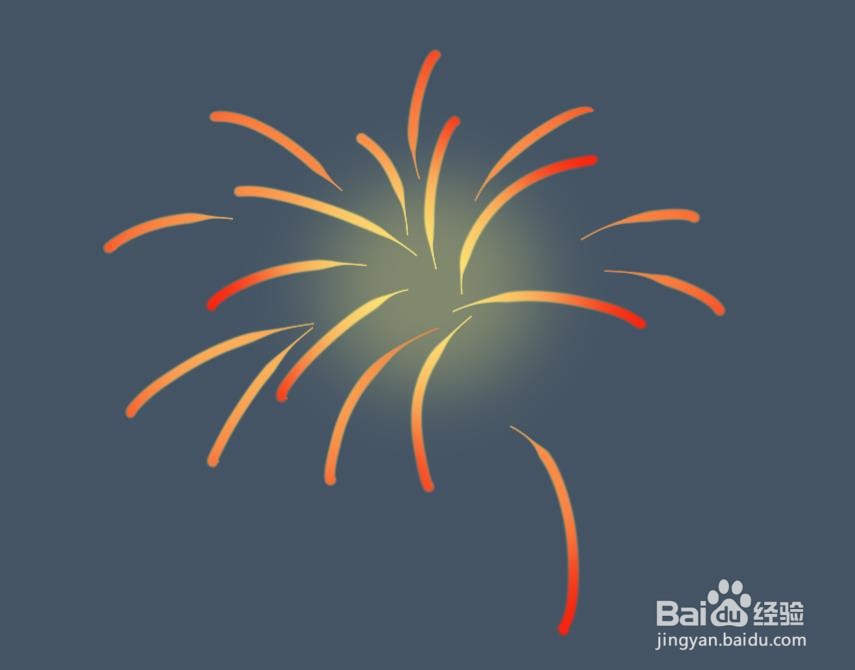 SketchBook怎么画烟花