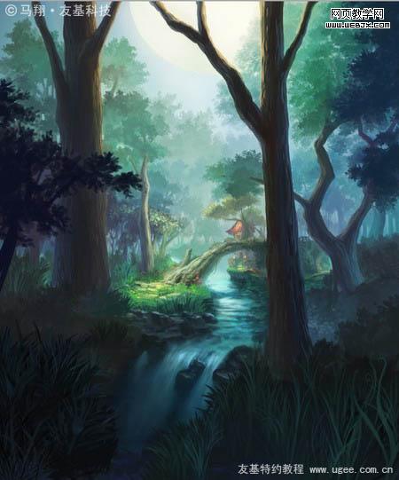 Photoshop鼠绘教程:唯美的梦幻森林
