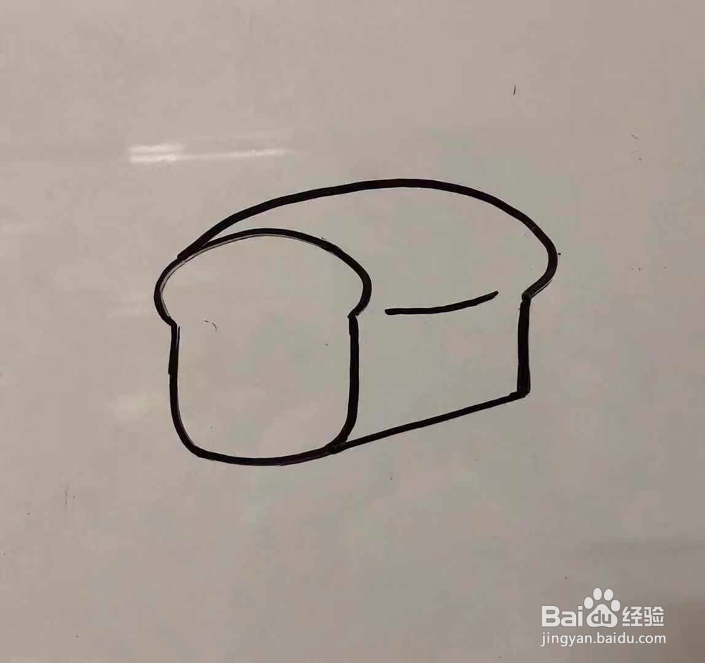 吐司面包的简笔画;怎么画吐司面包简单