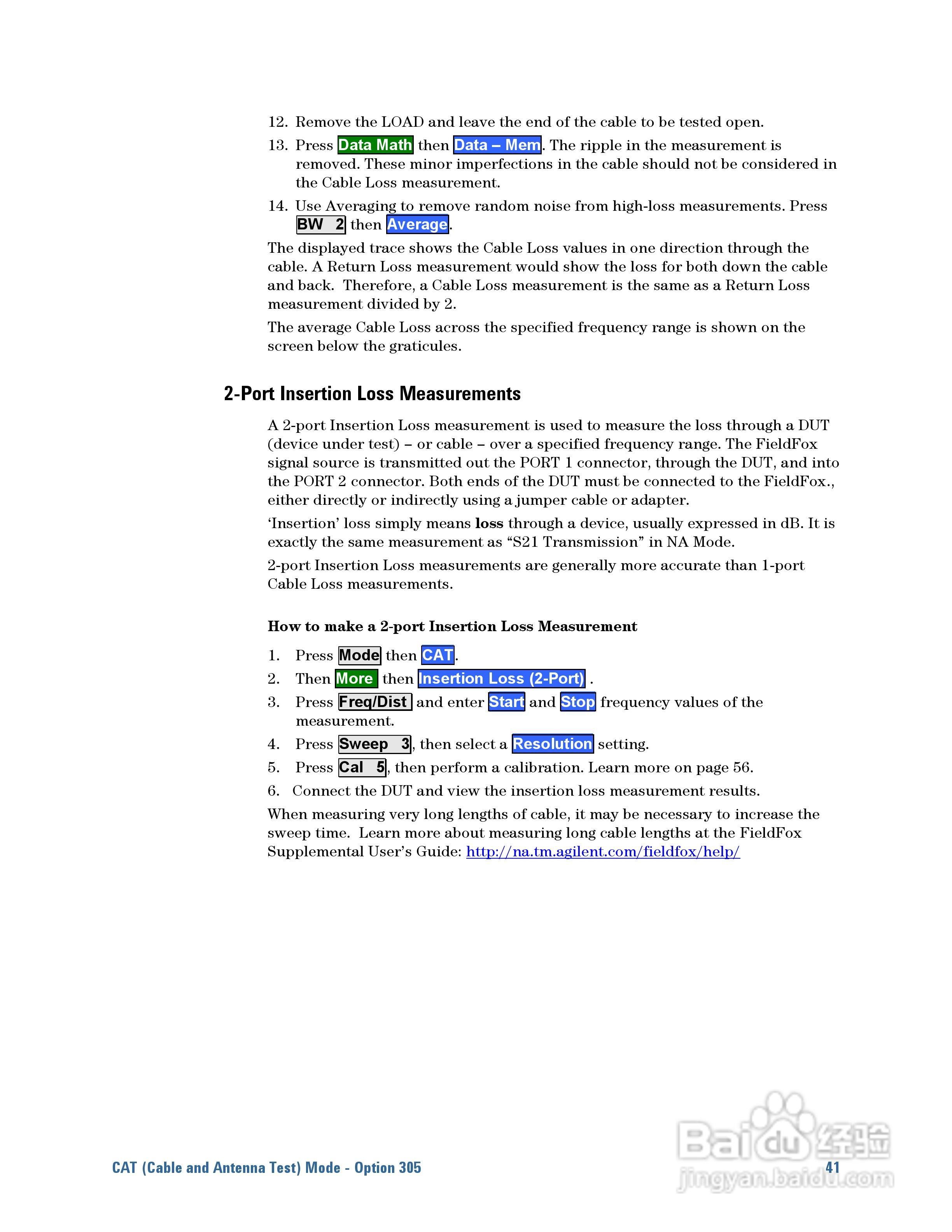 N9923A型Fieldfox手持式RF向量网路分析仪操作手册:[5]