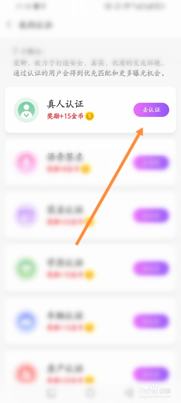 爱聊软件怎么进行真人认证