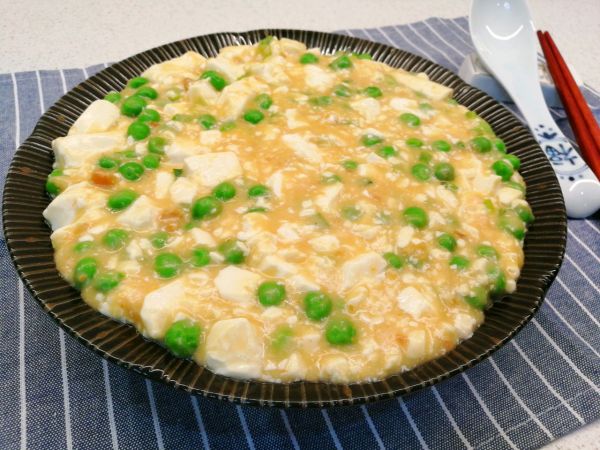 豌豆咸蛋黄豆腐羹