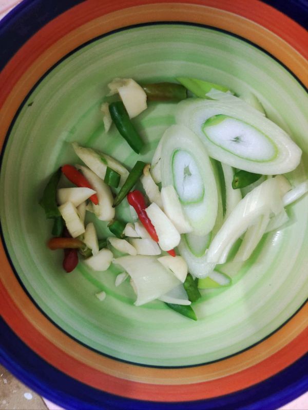 素鸡豆干炒火腿