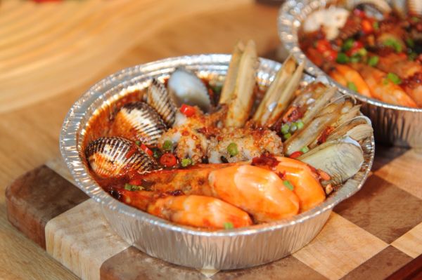 空气炸锅锡纸小海鲜