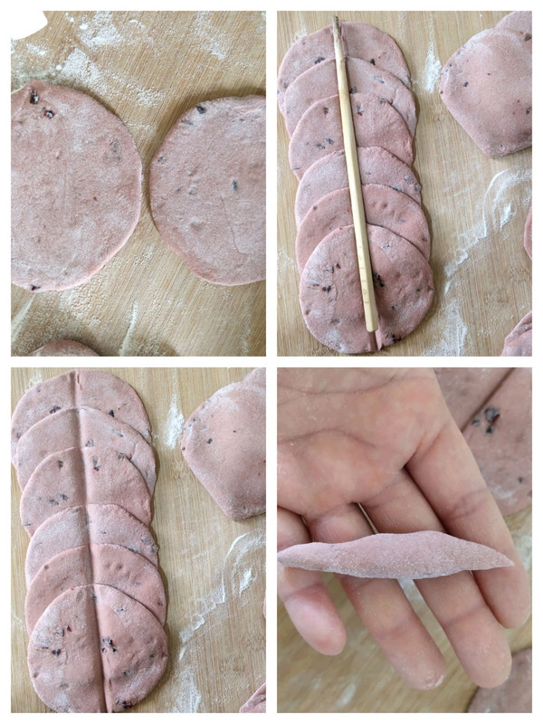 蔓越莓玫瑰花馒头