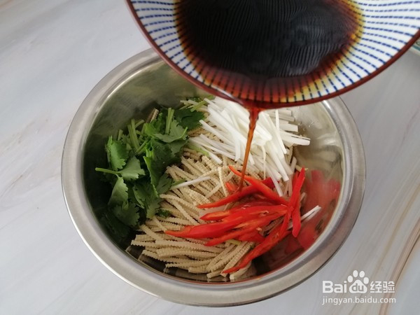 拌豆腐丝的做法