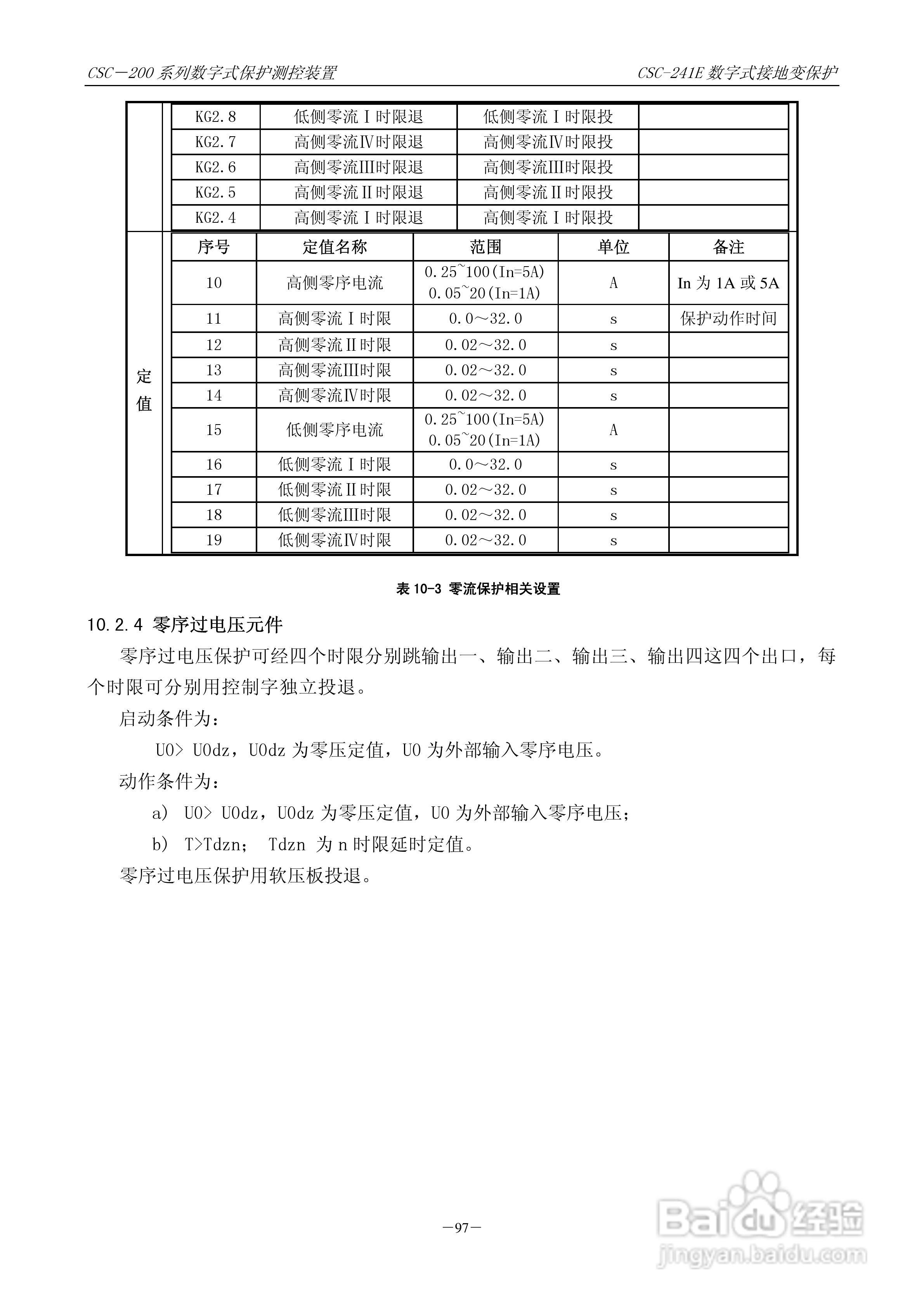 四方CSC-246数字式备用电源自动投入装置说明书:[11]