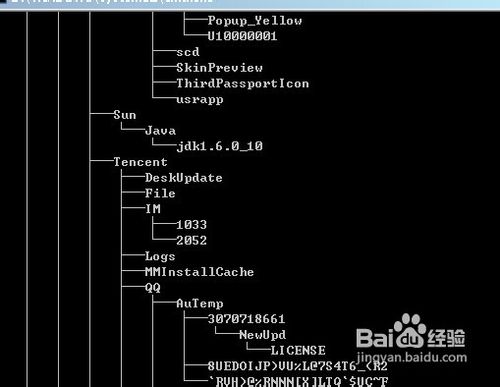 DOS显示磁盘目录结构命令