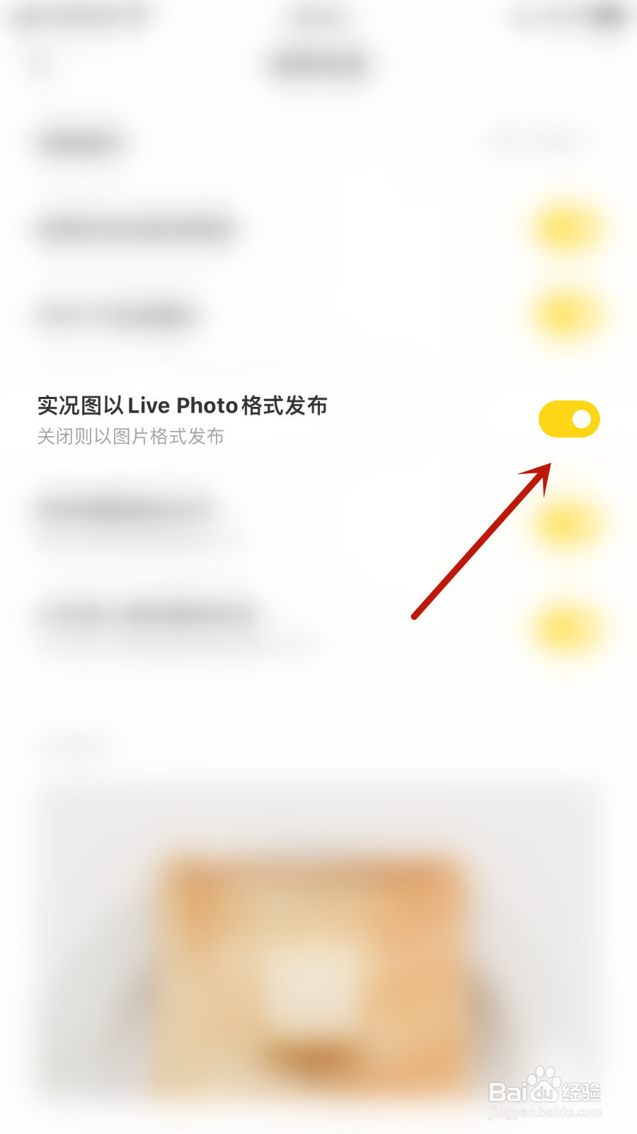 怎样打开黄油相机实况图以Live Photo格式发布