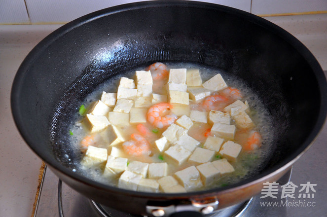 美味虾仁烧豆腐