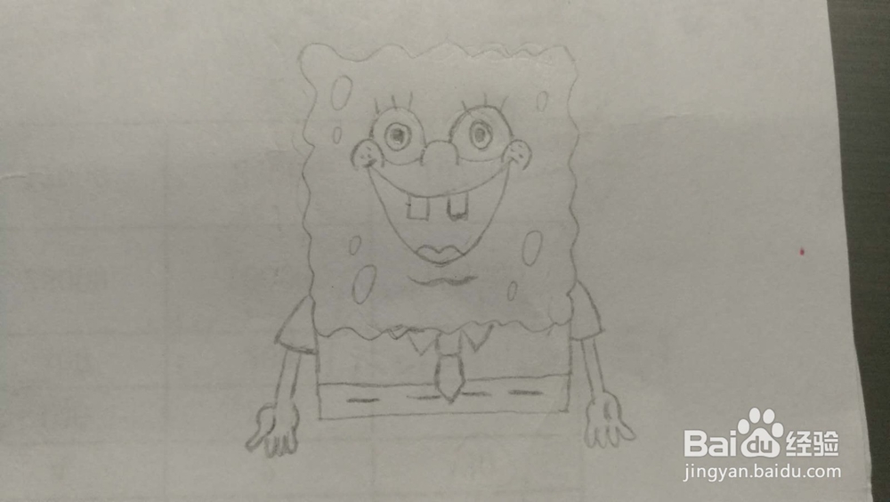 简笔画——海绵宝宝