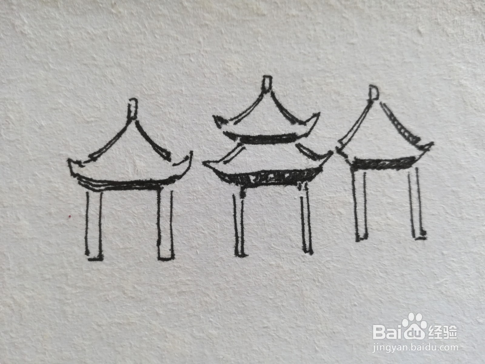 五亭桥简笔画