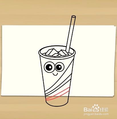 画冰茶杯——加菲的吃货生活