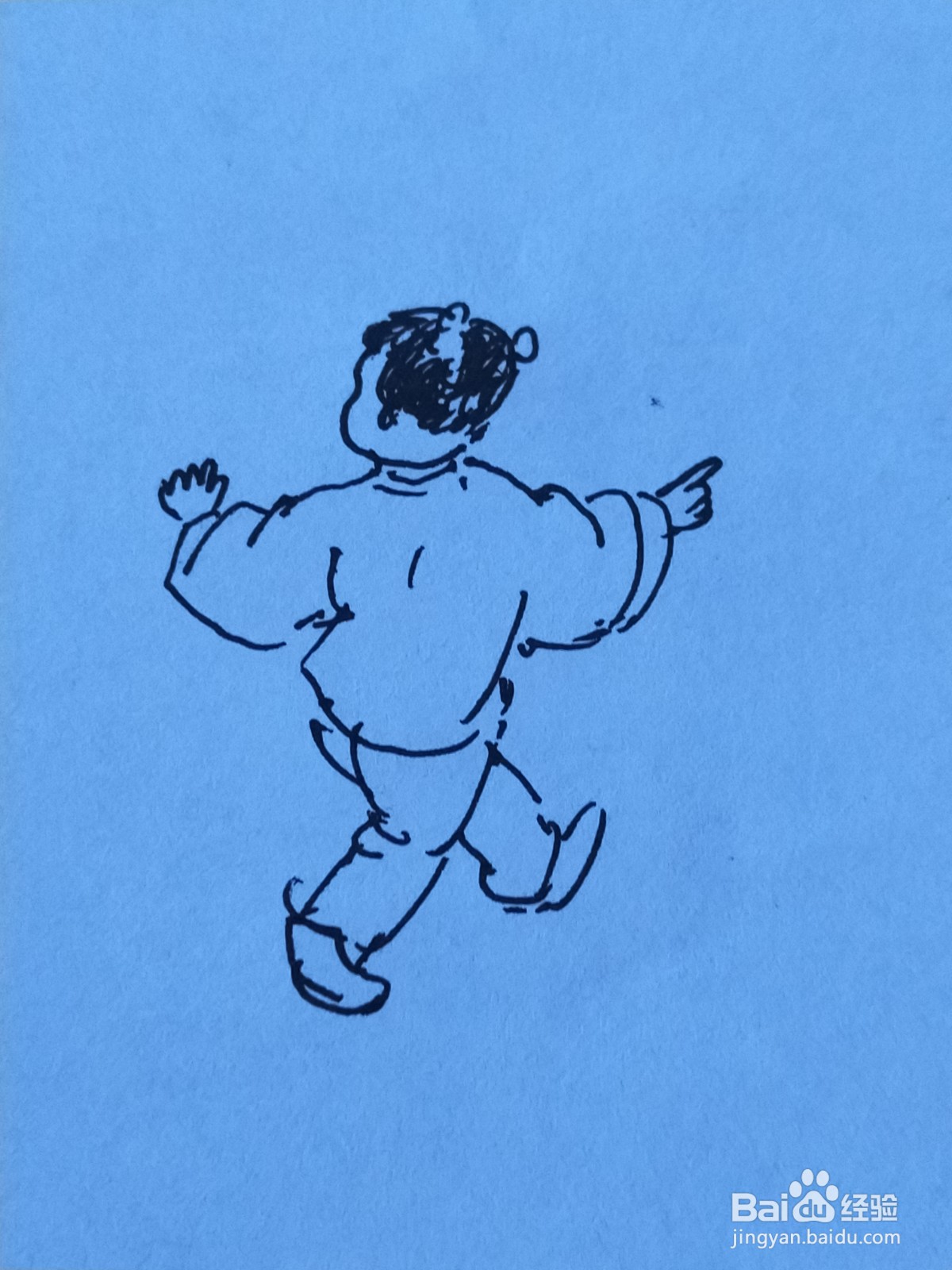 一去二三里古诗配画简笔画