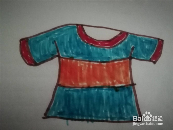 怎么画简笔画的衣服T恤