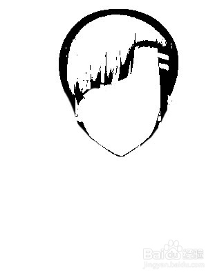 简笔画动漫人物上原隼的画法