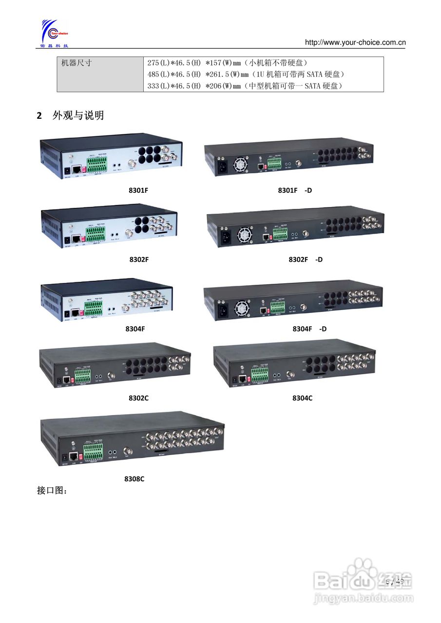 8300系列网络视频服务器使用手册（V2.0）:[1]