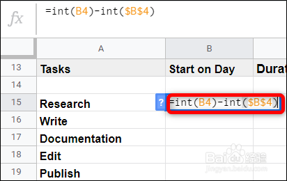 如何在Google表格中创建甘特图