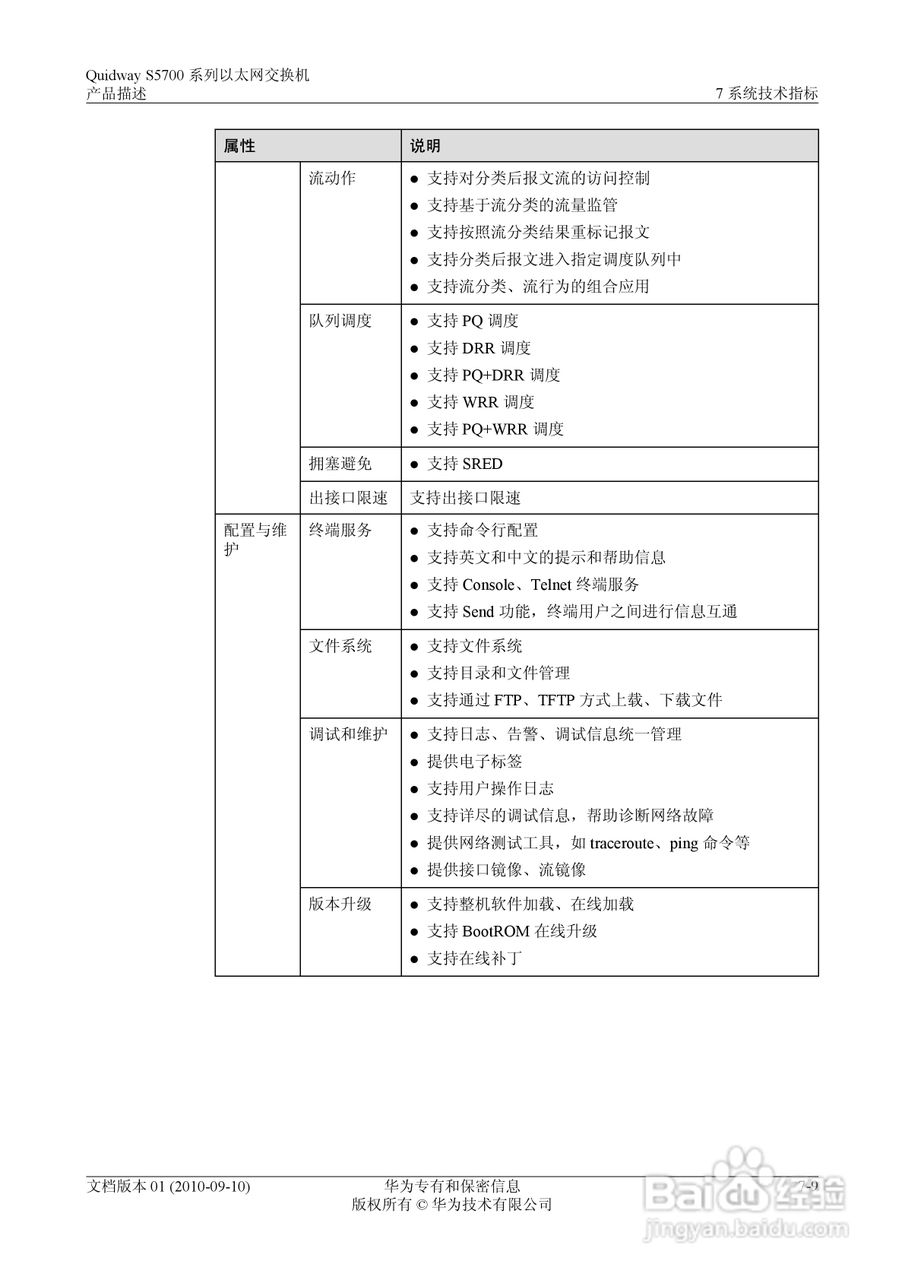 华为 Quidway S5700 系列以太网交换机V100R005C01说明:[8]