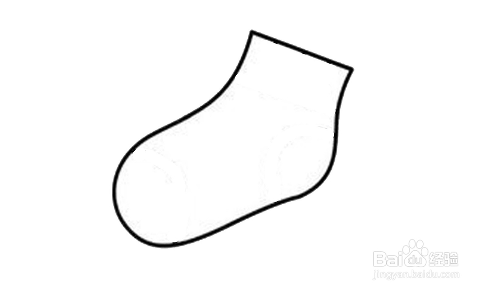 如何画出一只袜子？