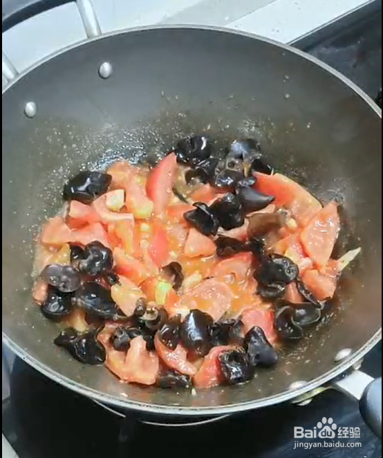 西红柿木耳炒蛋