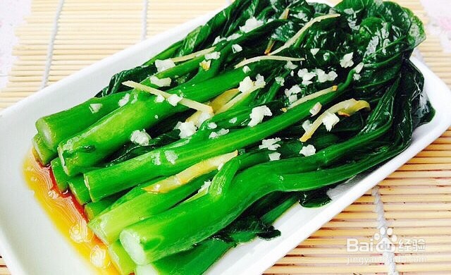 白灼菜心的做法