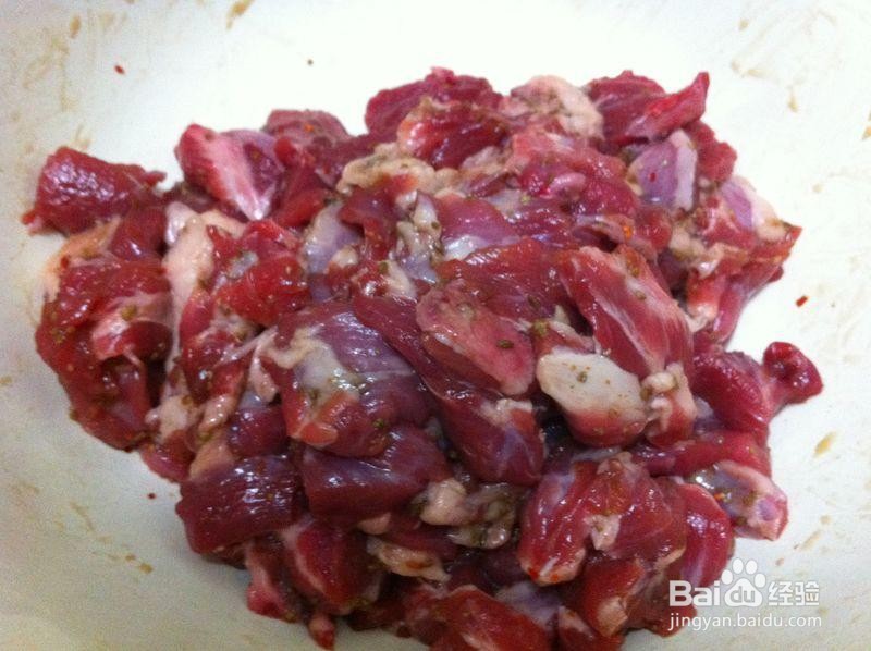 鲜羊肉腌制的方法