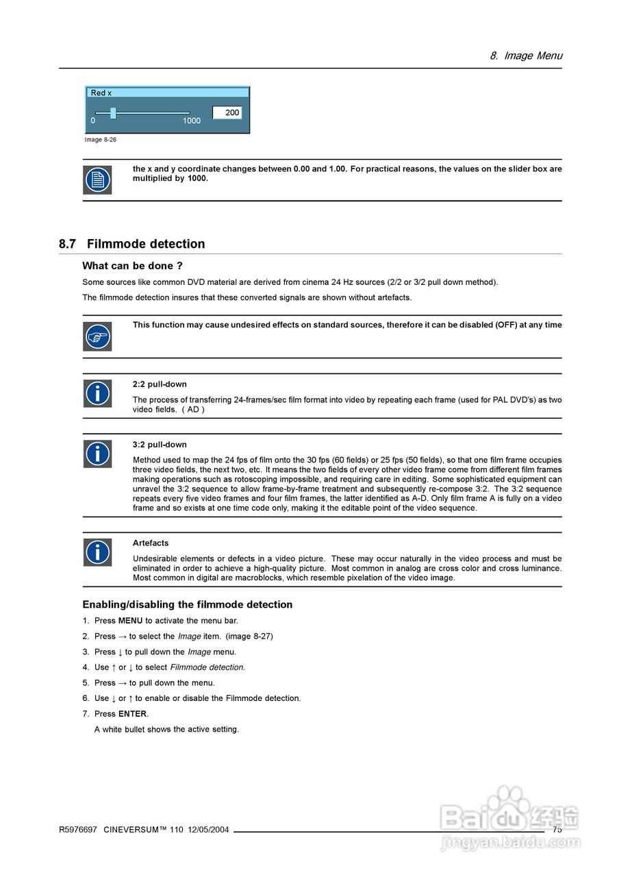 Barco巴可 Cine VERSUM 110投影机说明书:[8]