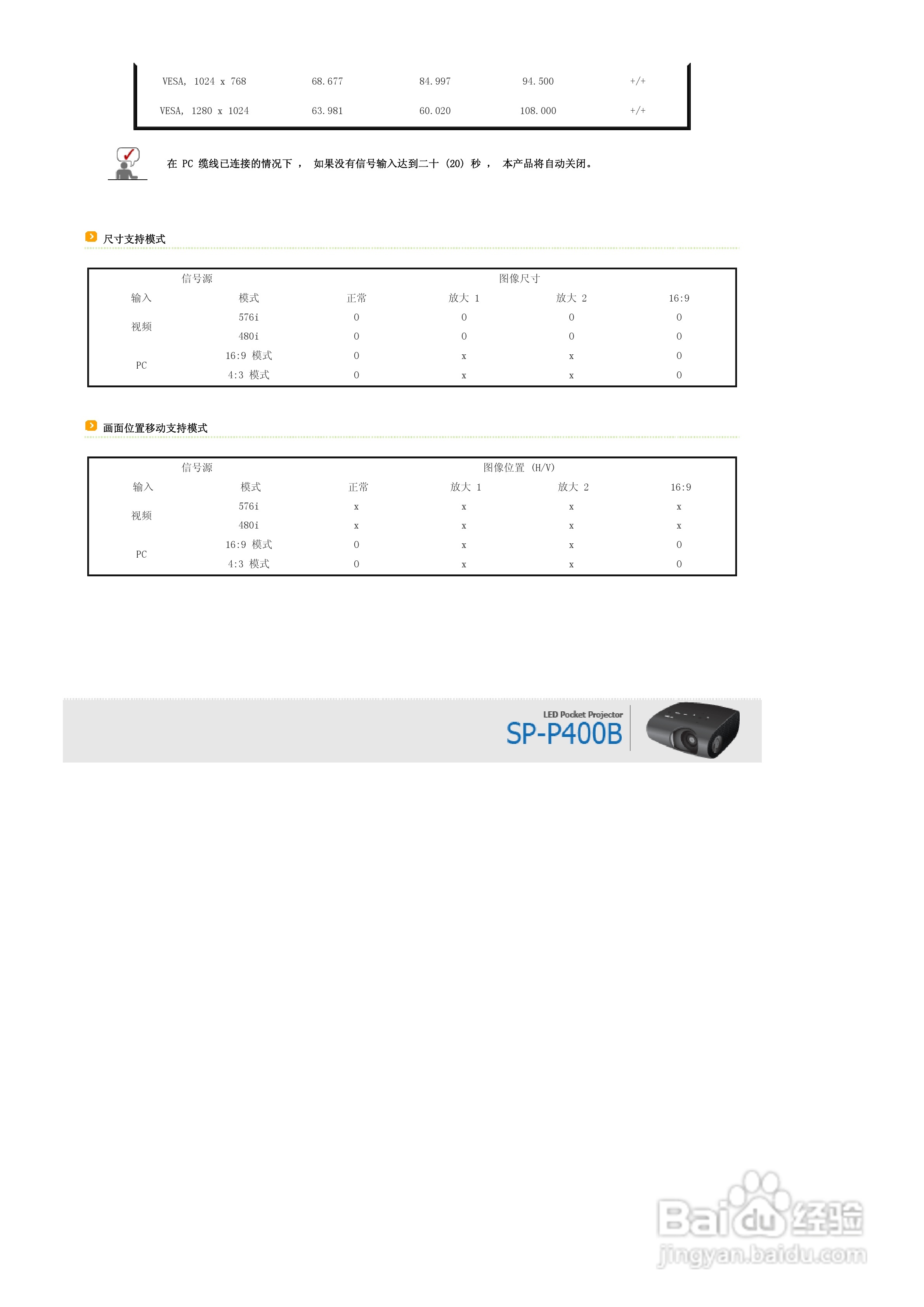 三星SP-P400B投影仪使用说明书:[2]