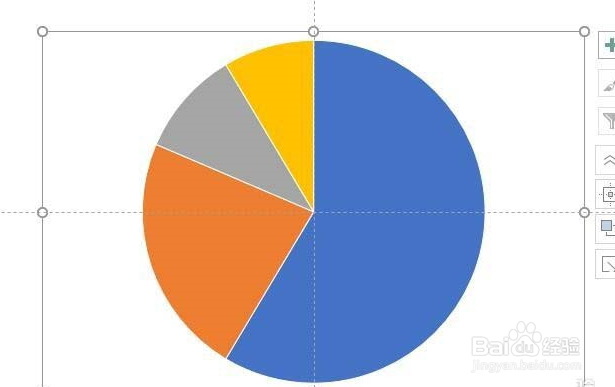 PPT怎么制作锯齿外光的饼图图表?