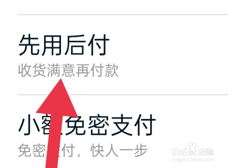 淘宝如何才能设置先用后付功能
